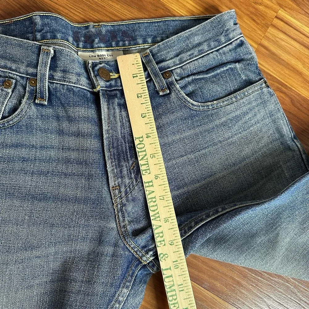 Vintage Y2K Levis 527 Jeans Mens 29x30* Low Rise Bootcut Cowboy Denim Wash Faded